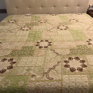 Vintage Queen quilt, Fall Autumn Hobo